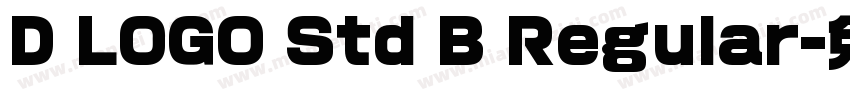 D LOGO Std B Regular字体转换